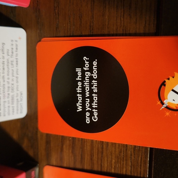 New TRAVEL Size REBEL DECK THE ORACLE WITH ATTITUDE -60 CARDS w/ brief details - Picture 4 of 9